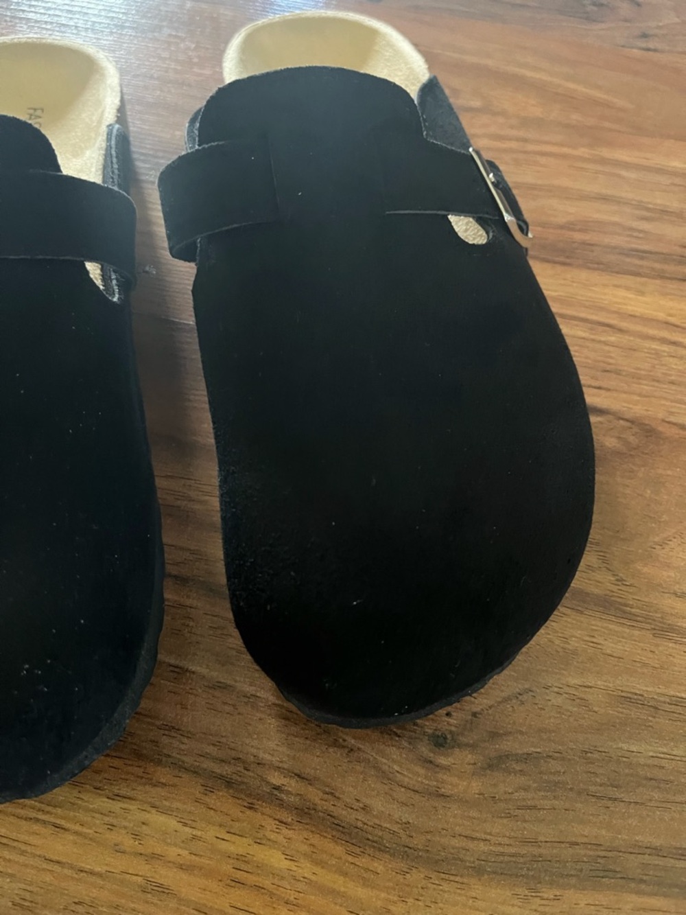 Fashion Nova Black Buckle Slip-On Shoes - Picture 9 of 9